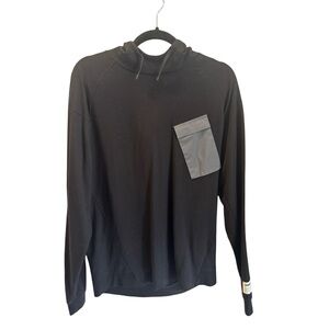 FWD Hoodie Mens Medium Black Long Sleeve Hooded Pullover Kangaroo Pocket